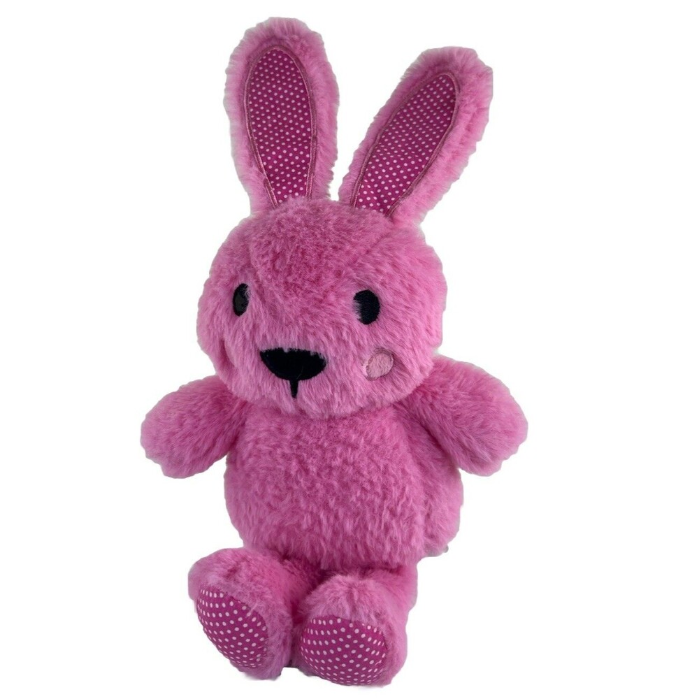 Make Believe Ideas Pink Plush Easter Bunny Rabbit Stuffed Animal Easter Basket